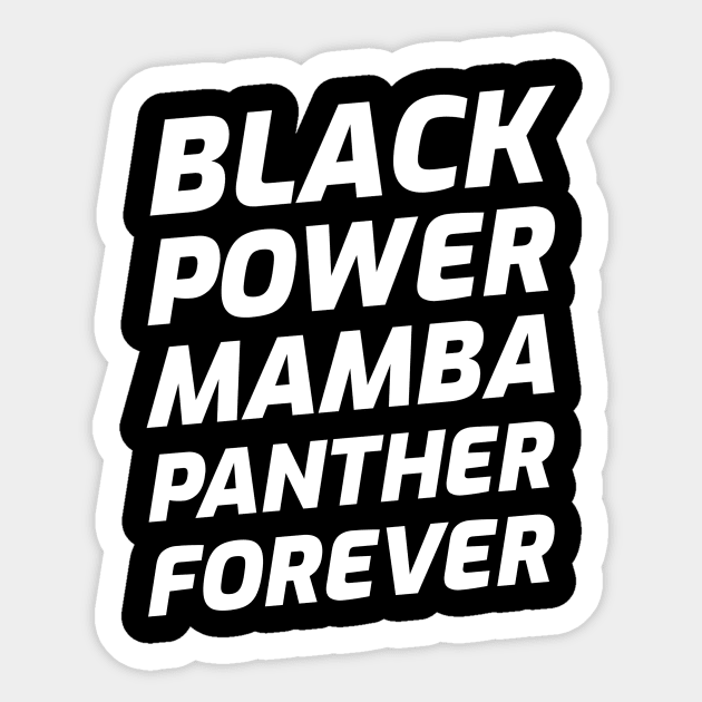 Black Power Forever Sticker by Ferrazi